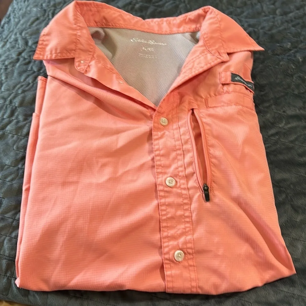 Eddie Bauer Men’s Outdoor Short Sleeve Button‎ Down Shirt - Picture 2 of 11